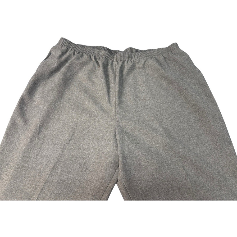 Allison Daley Pants Womens 24W Gray Elastic Waist Pull On Career Plus Size - Picture 3 of 9